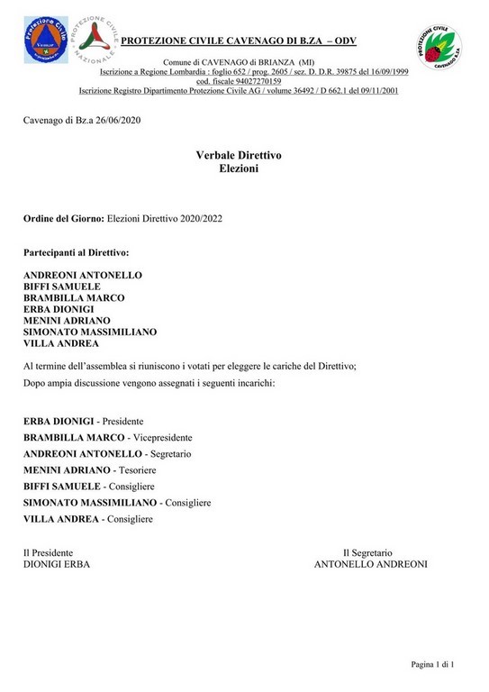 Cariche Direttivo